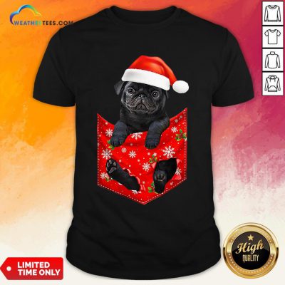 Mama Santa Pug Merry Christmas Shirt - Design By Weathertees.com