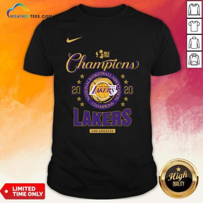 Nice NBA Finals Champion Los Angeles Lakers 2020 Shirt