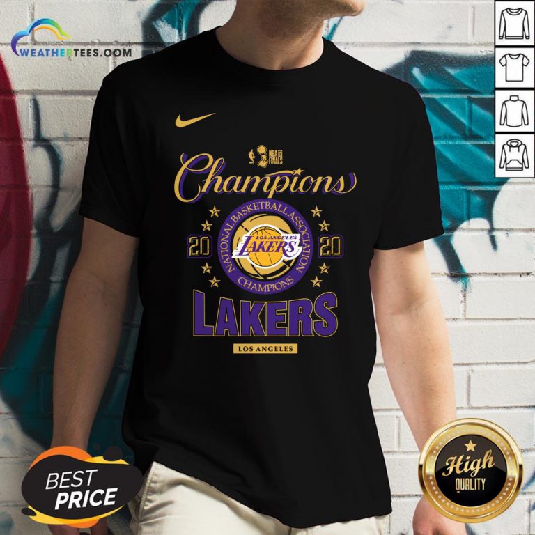 Nice NBA Finals Champion Los Angeles Lakers 2020 V-neck