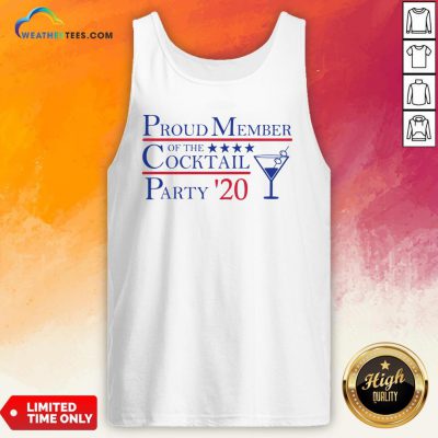 Proud Member Of The Cocktail Party 2020 Tank Top