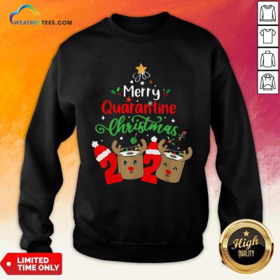 Queen Quarantine Christmas 2020 Xmas Reindeer Toilet Paper Sweatshirt - Design By Weathertees.com
