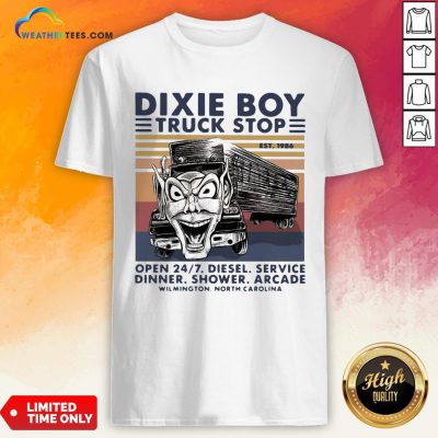 Red Dixie Boy Truck Stop Open 24 7 Diesel Service Vintage Shirt - Design By Weathertees.com