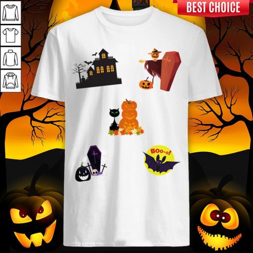 Scary Boo Pumpkins Happy Halloween Day Shirt