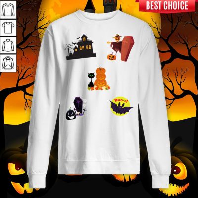 Scary Boo Pumpkins Happy Halloween Day Sweatshirt