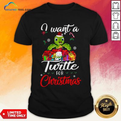 Tech I Want A Turtle For Christmas Shirt - Design By Weathertees.com