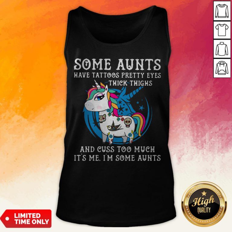 Unicorn Some Auk Thighs And Cuss Tots Tank Top