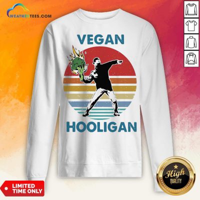 Vegan Hooligan Vintage Retro Sweatshirt