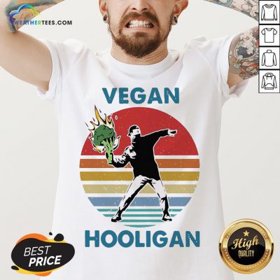 Vegan Hooligan Vintage Retro V-neck
