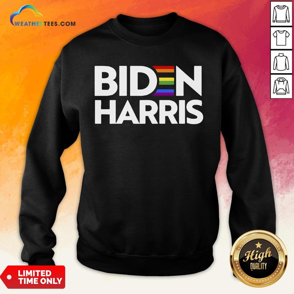  Awesome Biden Harris Pride LGBT Unisex Sweatshirt- Design By Weathertees.com