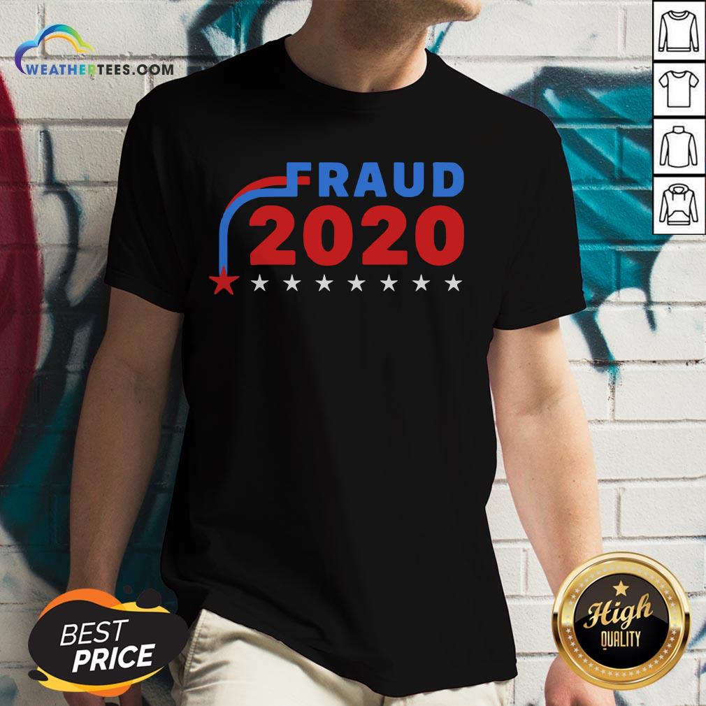 Awesome Fraud 2020 Stars V-neck- Design By Weathertees.com
