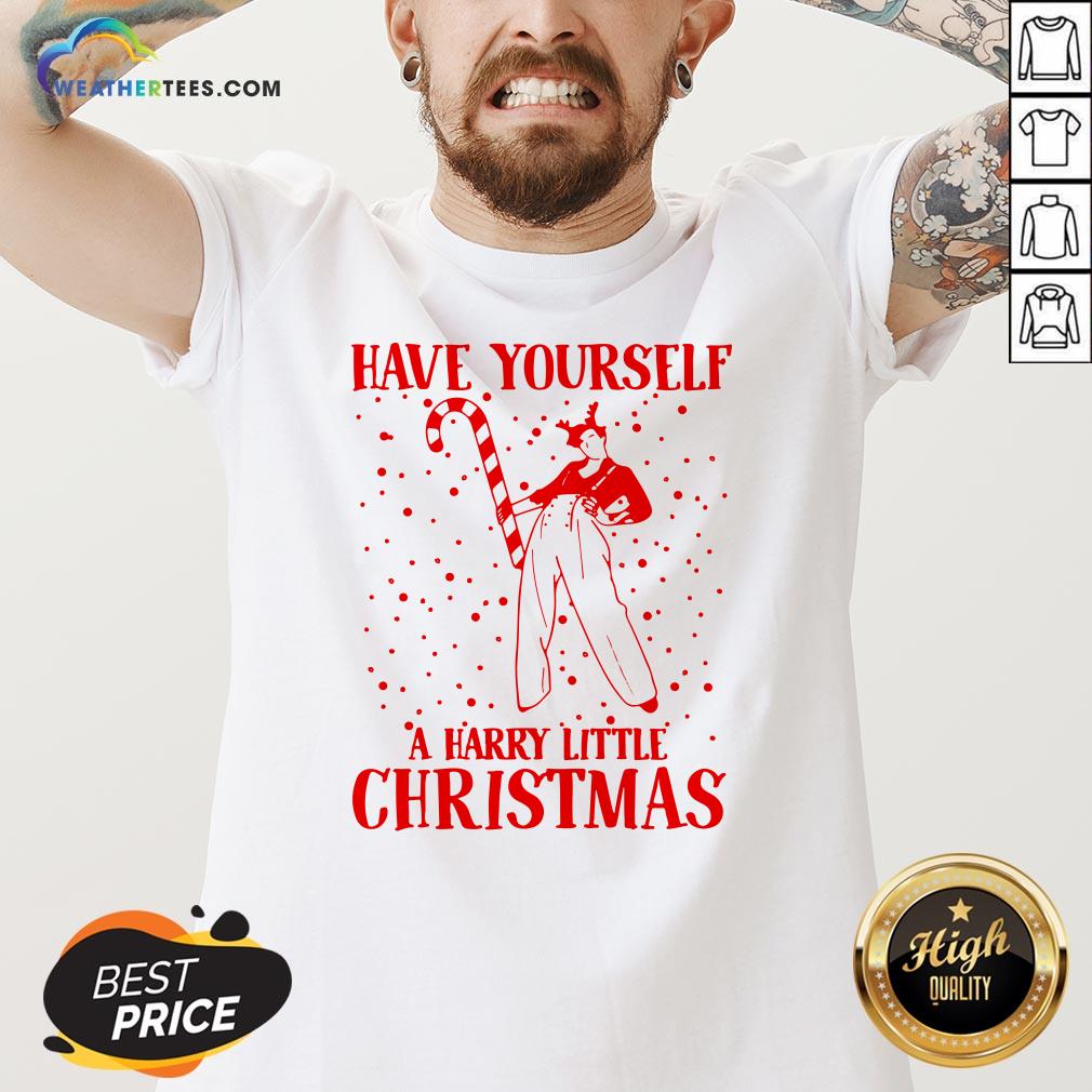 Best Have Yourself A Harry Little Christmas V-neck - Design By Weathertees.com