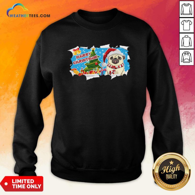 Do Merry Christmas Pug Sweatshirt - Design By Weathertees.com