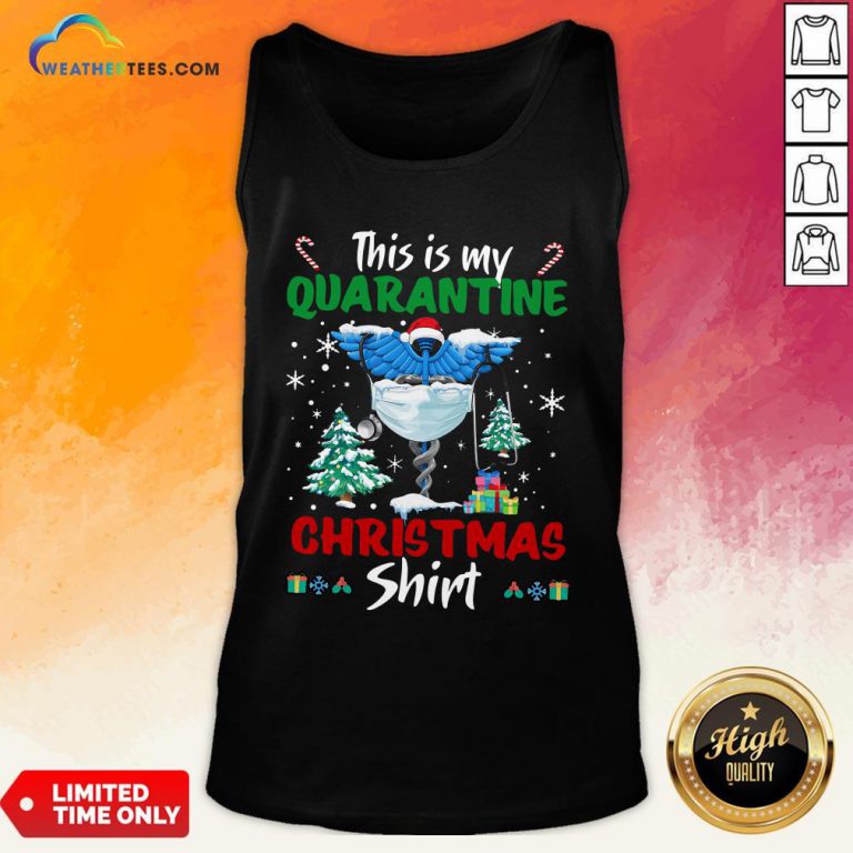 Enough This Is My Quarantine Nurse Gift Mask Christmas Tank Top- Design By Weathertees.com