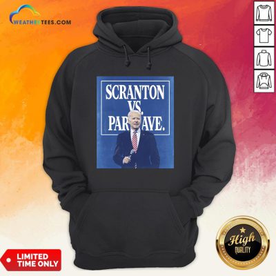Funny Scranton Vs Park Ave Solid Blue Unisex Hoodie - Design By Weathertees.com
