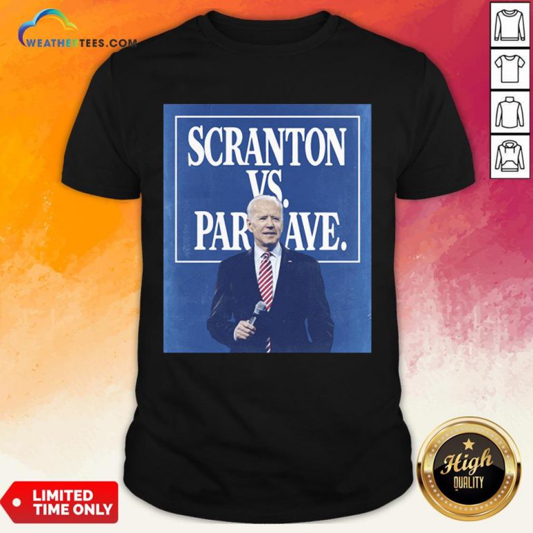 Funny Scranton Vs Park Ave Solid Blue Unisex Shirt - Design By Weathertees.com