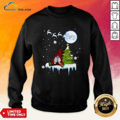 How Gnome Play Violin Merry Christmas Sweatshirt - Design By Weathertees.com