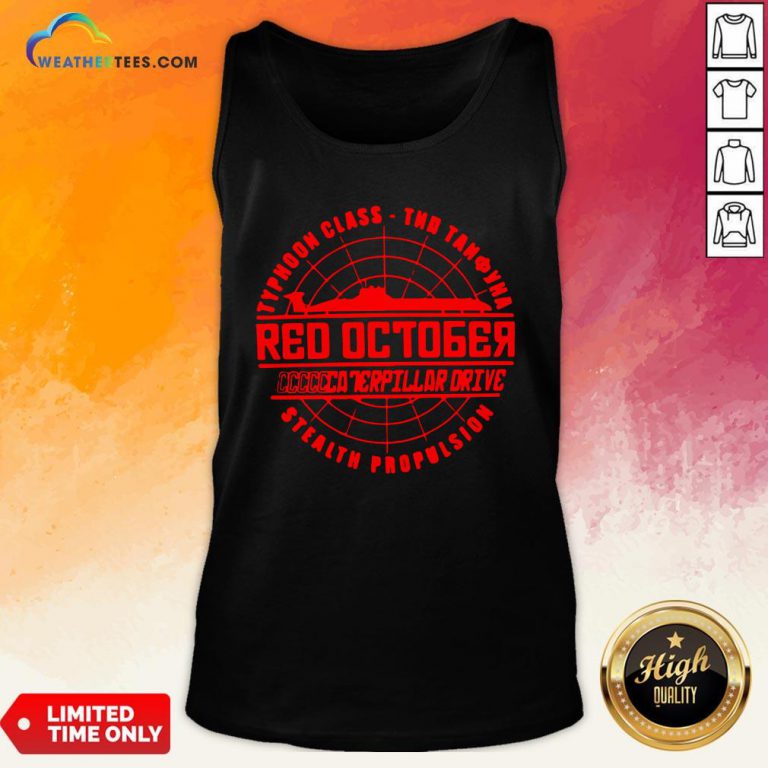Much The Hunt For Red October Movie Themed Retro Hunt Tank Top- Design By Weathertees.com