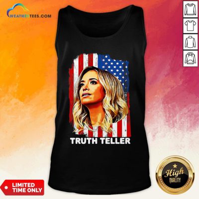 Nice American Flag Kayleigh Mcenany Truth Teller Funny Tank Top - Design By Weathertees.com