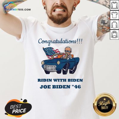 Nice Congratulations President Joe Biden 46 Biden Harris 2020 V-neck- Design By Weathertees.com