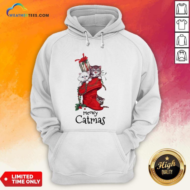 Nice Meowy Catmas Christmas Hoodie- Design By Weathertees.com