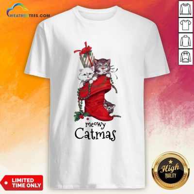 Nice Meowy Catmas Christmas Shirt - Design By Weathertees.com