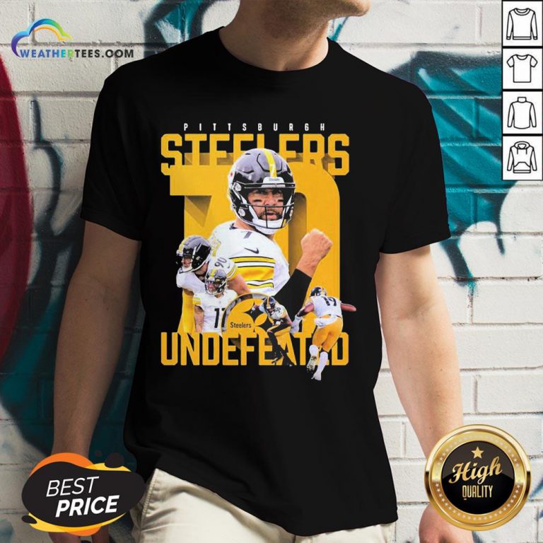 Sorry Funny Pittsburgh Steelers Undefeated V-neck - Design By Weathertees.com