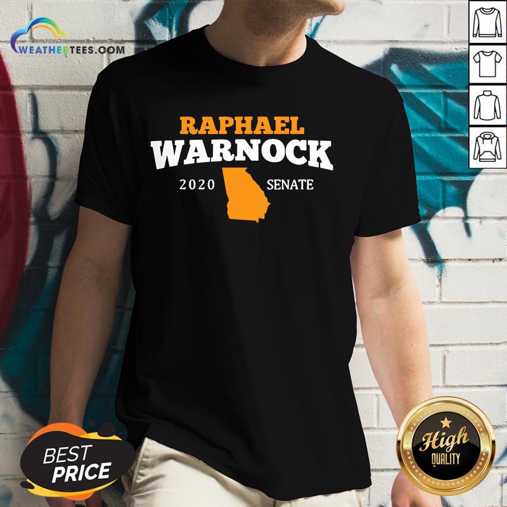 Well Raphael Warnock 2020 Senate Georgia V-neck- Design By Weathertees.com