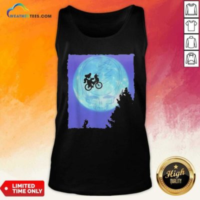 Bear Cycling The Moon Grateful Dead Tank Top - Design By Weathertees.com
