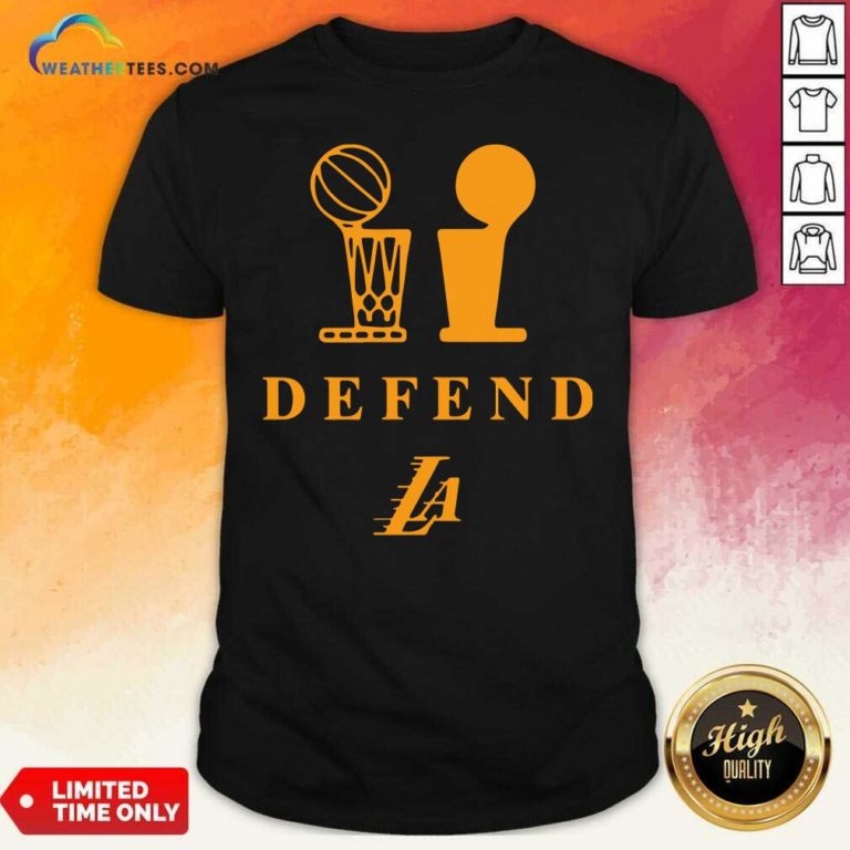 Lebron Lakers Trophy Defend Shirt - Design By Weathertees.com