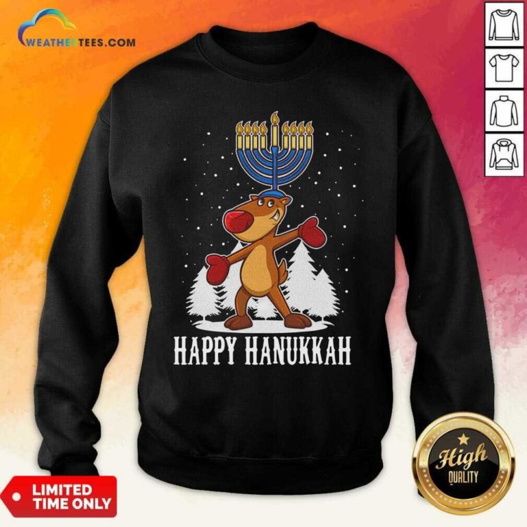 Happy Hanukkah Merry Christmas Sweatshirt - Design By Weathertees.com