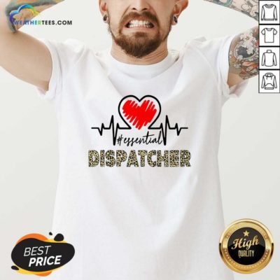 Heartbeat Essential Dispatcher V-neck - Design By Weathertees.com