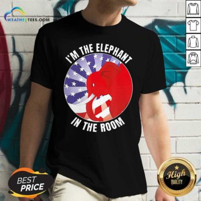 I’m The Elephant In The Room Republican Conservative V-neck - Design By Weathertees.com