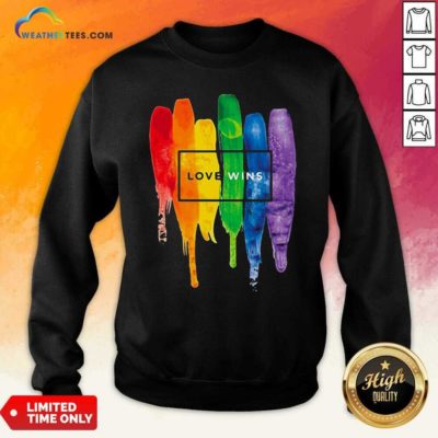 LGBT Love Wins Sweatshirt - Design By Weathertees.com