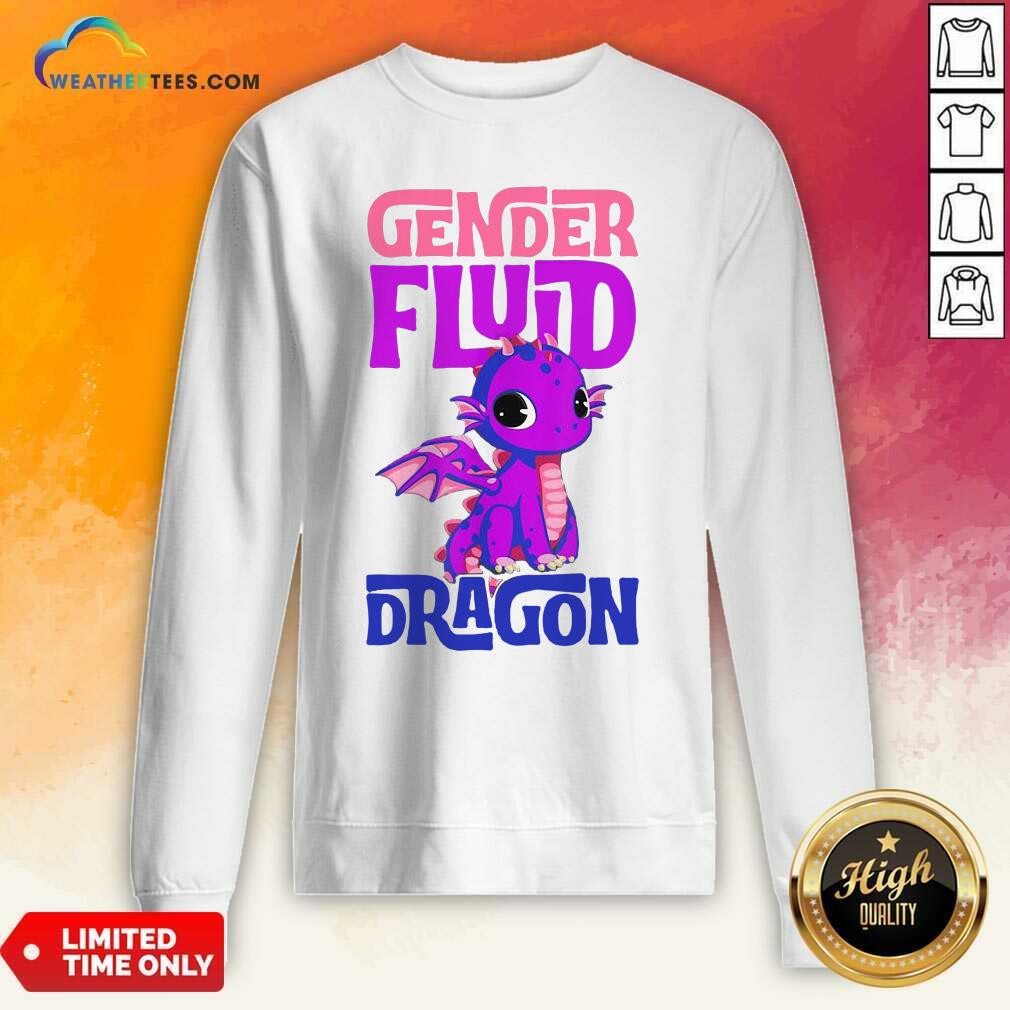 Gender Fluid Dragon Sweatshirt - Design By Weathertees.com