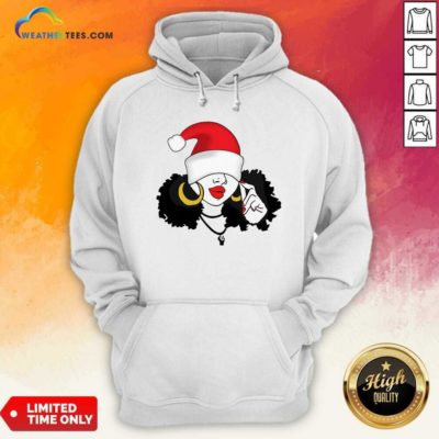 Merry Christmas Black Girl Magic Hoodie - Design By Weathertees.com