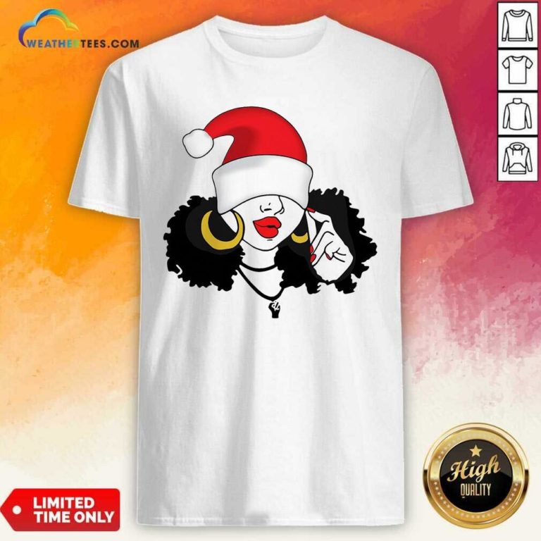 Merry Christmas Black Girl Magic Shirt - Design By Weathertees.com
