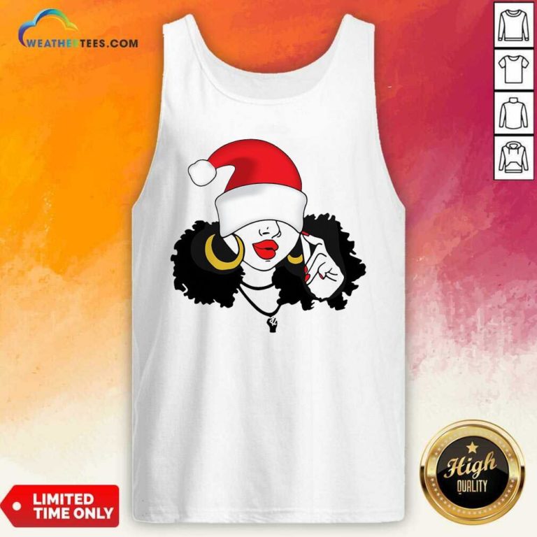 Merry Christmas Black Girl Magic Tank Top - Design By Weathertees.com