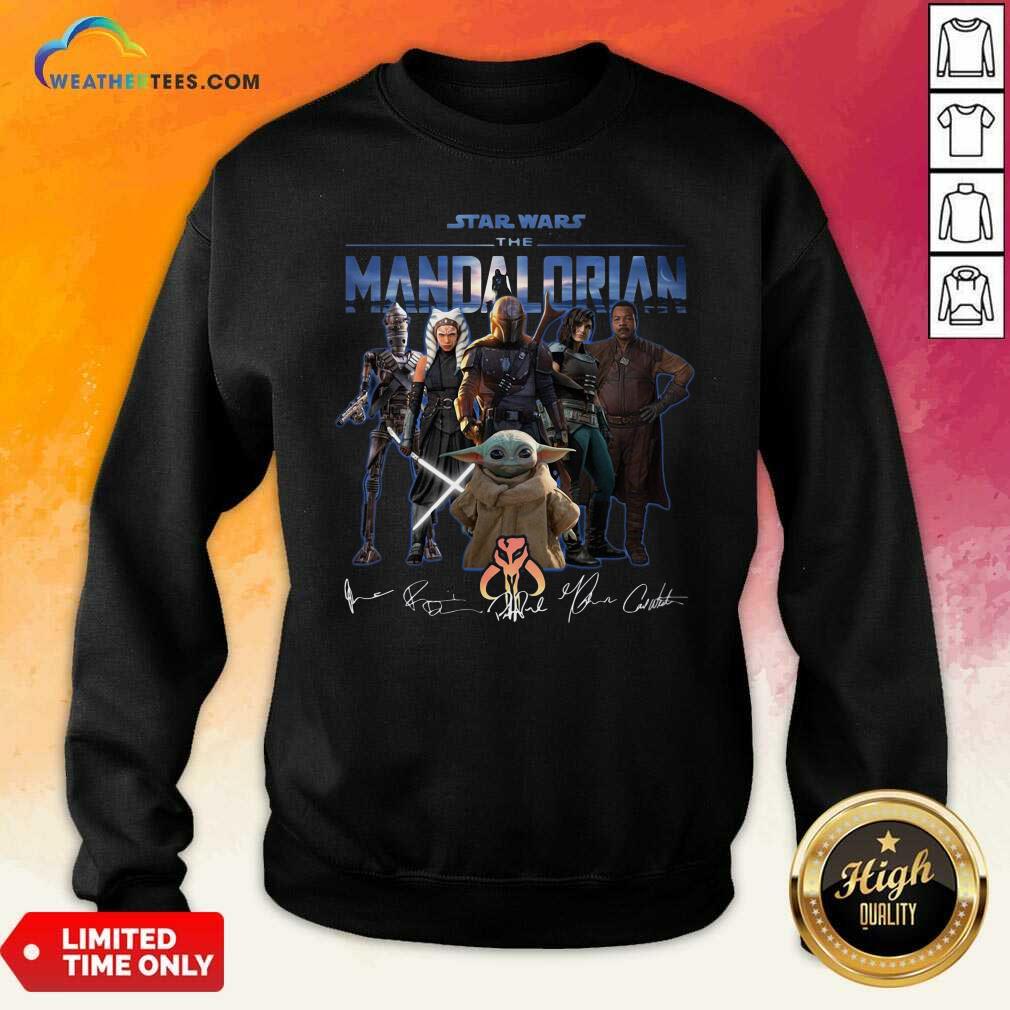 Star Wars The Mandalorian Signatures Sweatshirt - Design By Weathertees.com