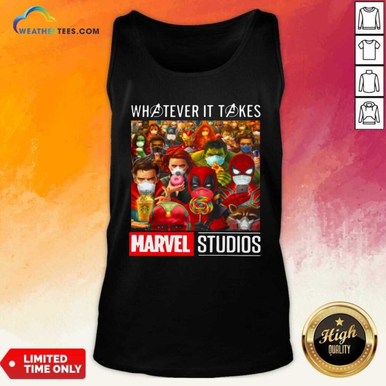Whatever It Takes Marvel Studios Avengers Face Mask Tank Top - Design By Weathertees.com