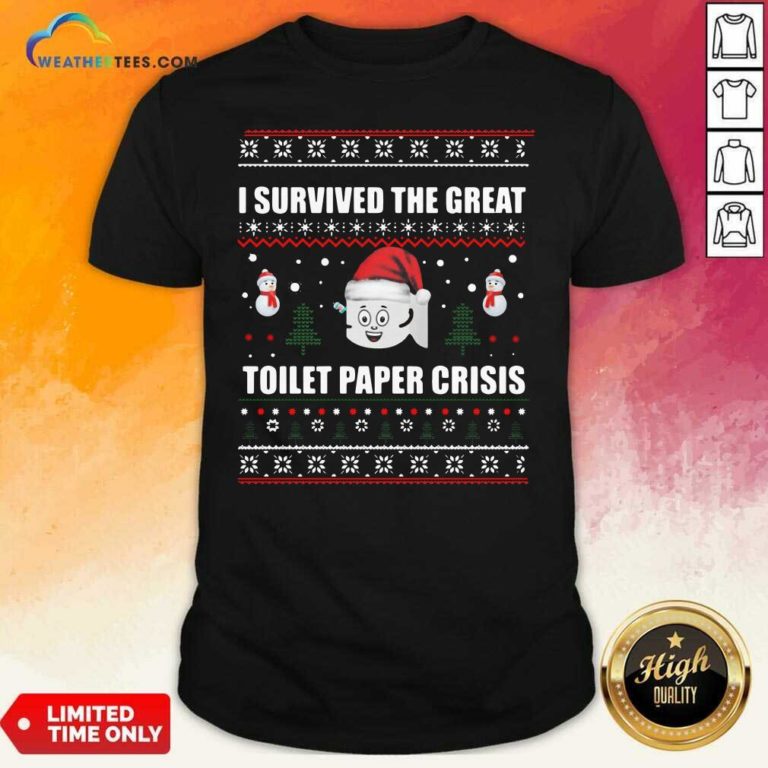I Survived The Great Toilet Paper Crisis Ugly Christmas Shirt - Design By Weathertees.com