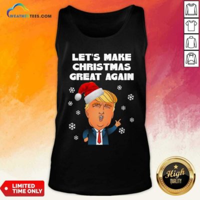 Santa Donald Trump Let’s Make Christmas Great Again Tank Top - Design By Weathertees.com