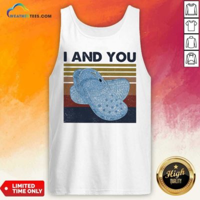 I And You Cross Vintage Retro Tank Top - Design By Weathertees.com
