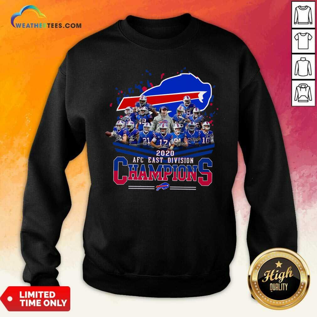 Buffalo Bills 2020 AFC East Division Champions Sweatshirt - Design By Weathertees.com