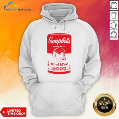 Campbells Football Soup Can Hoodie - Design By Weathertees.com