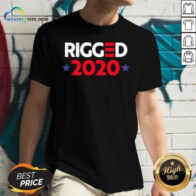Rigged 2020 Election Voted V-neck - Design By Weathertees.com