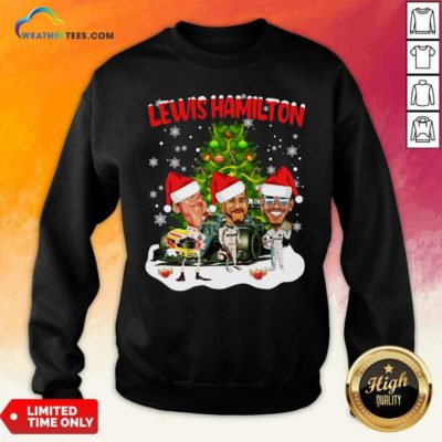 Lewis Hamilton Chibi Christmas Tree Sweatshirt - Design By Weathertees.com
