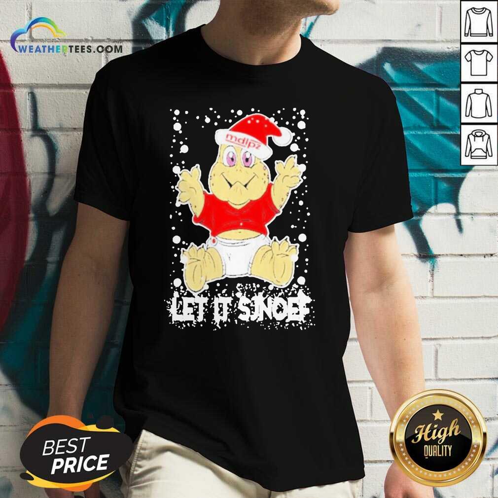Let It Sjef Mdlz Christmas V-neck - Design By Weathertees.com
