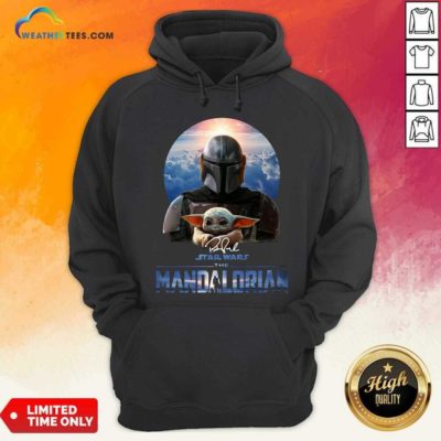Star Wars The Mandalorian And Baby Yoda Signature Hoodie - Design By Weathertees.com