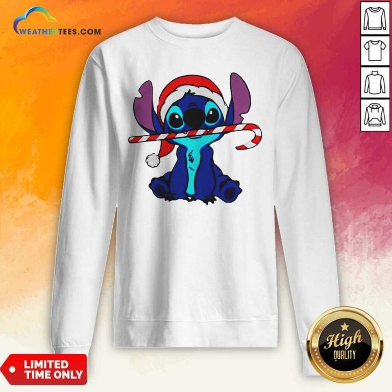 Stitch Wear Hat Santa Claus Merry Christmas Sweatshirt - Design By Weathertees.com