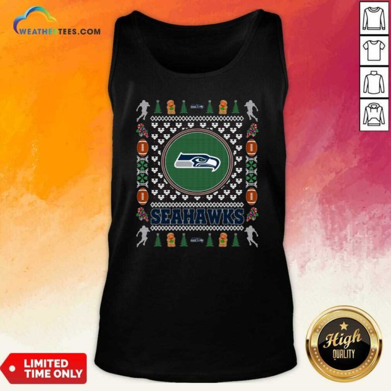 Seattle Seahawks Merry Christmas Tank Top - Design By Weathertees.com